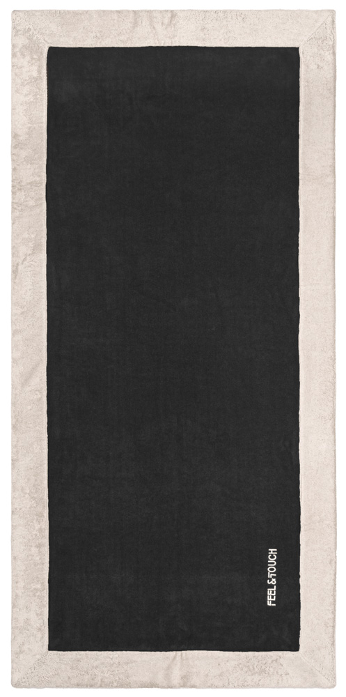 Πετσέτα Θαλάσσης Feel and Touch Caribbean Black 80X170 