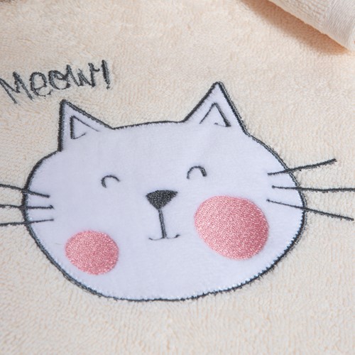 Παιδικές Πετσέτες Nef-Nef Homeware (2ΤΜΧ) Cat Life Ecru