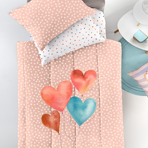 Παιδικό Κουβερλί Guy Laroche Amore Salmon 160Χ230 Suede