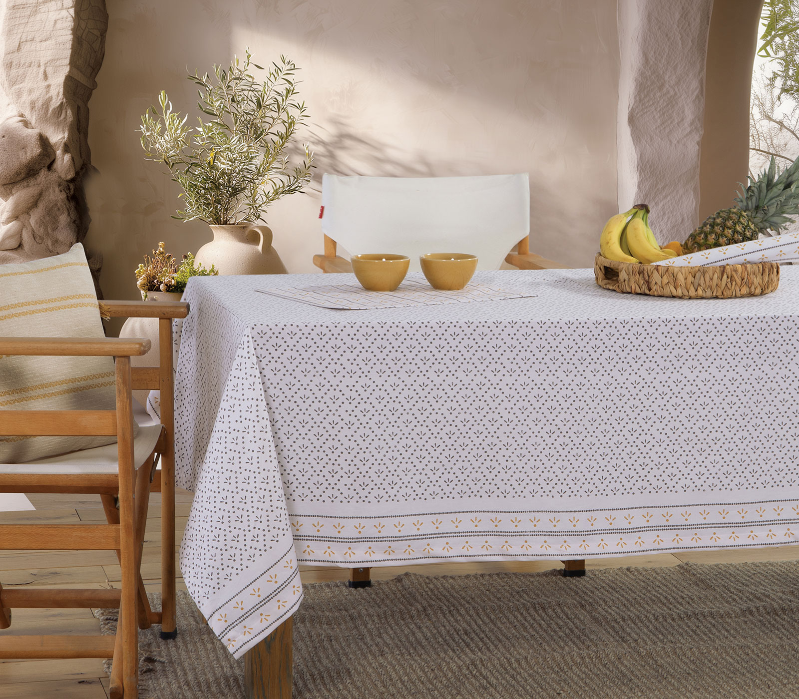 Τραπεζομάντηλα Nef-Nef Homeware Ishmar 140X240 Ecru/Black