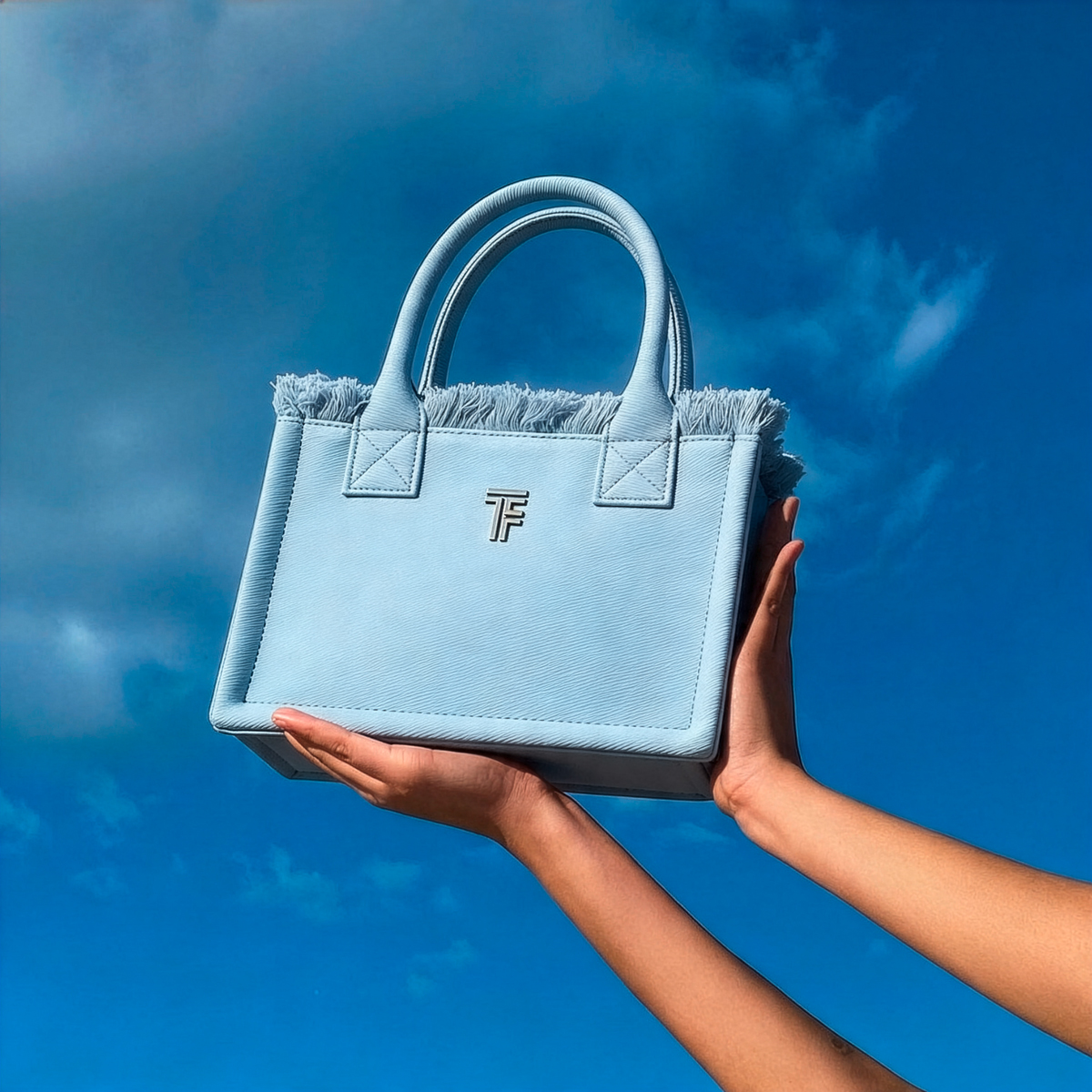 Tσάντα Xειρός Feel an Touch Caribbean Ciel