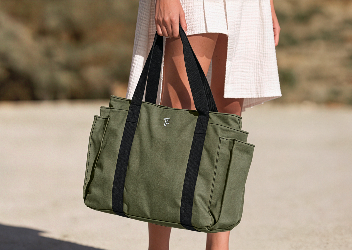 Tσάντα Θαλάσσης Ώμου Feel an Touch Cabo Khaki/Black 