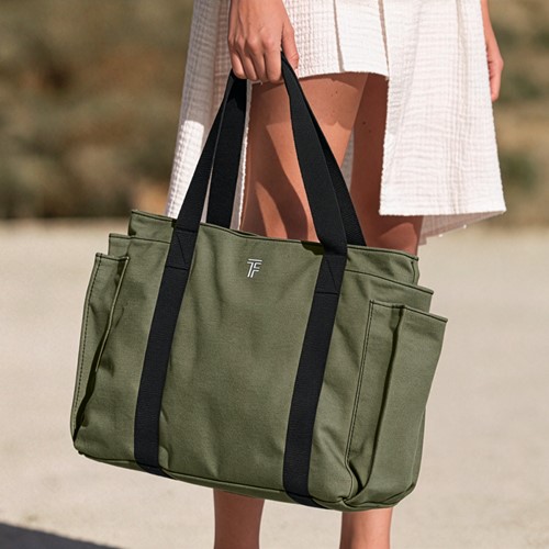 Tσάντα Θαλάσσης Ώμου Feel an Touch Cabo Khaki/Black