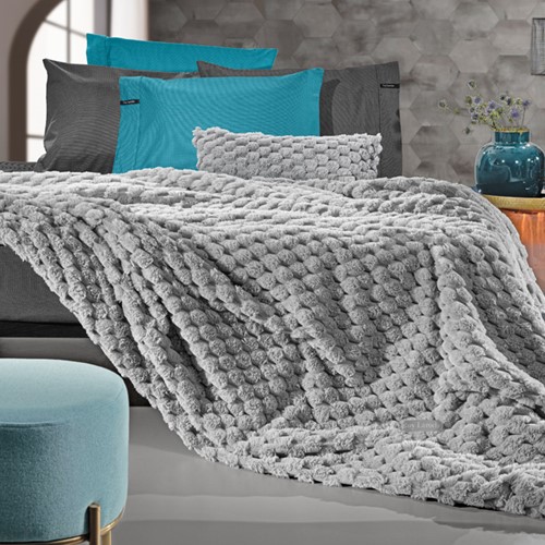 Κουβέρτα King Size Guy Laroche Elixir 260x240 Silver