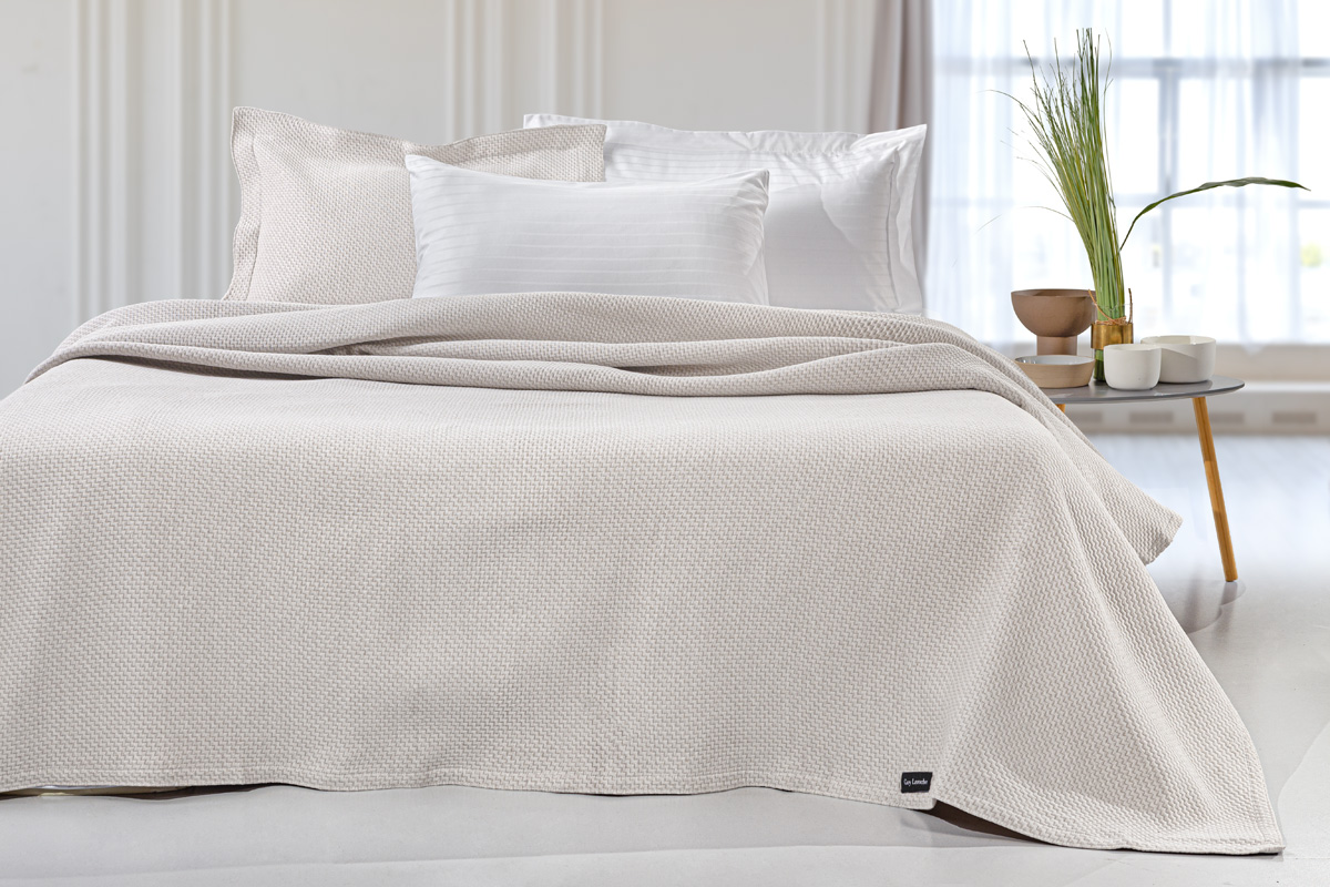 Κουβέρτα Hμίδιπλη Guy Laroche Slalom Ivory 180X260