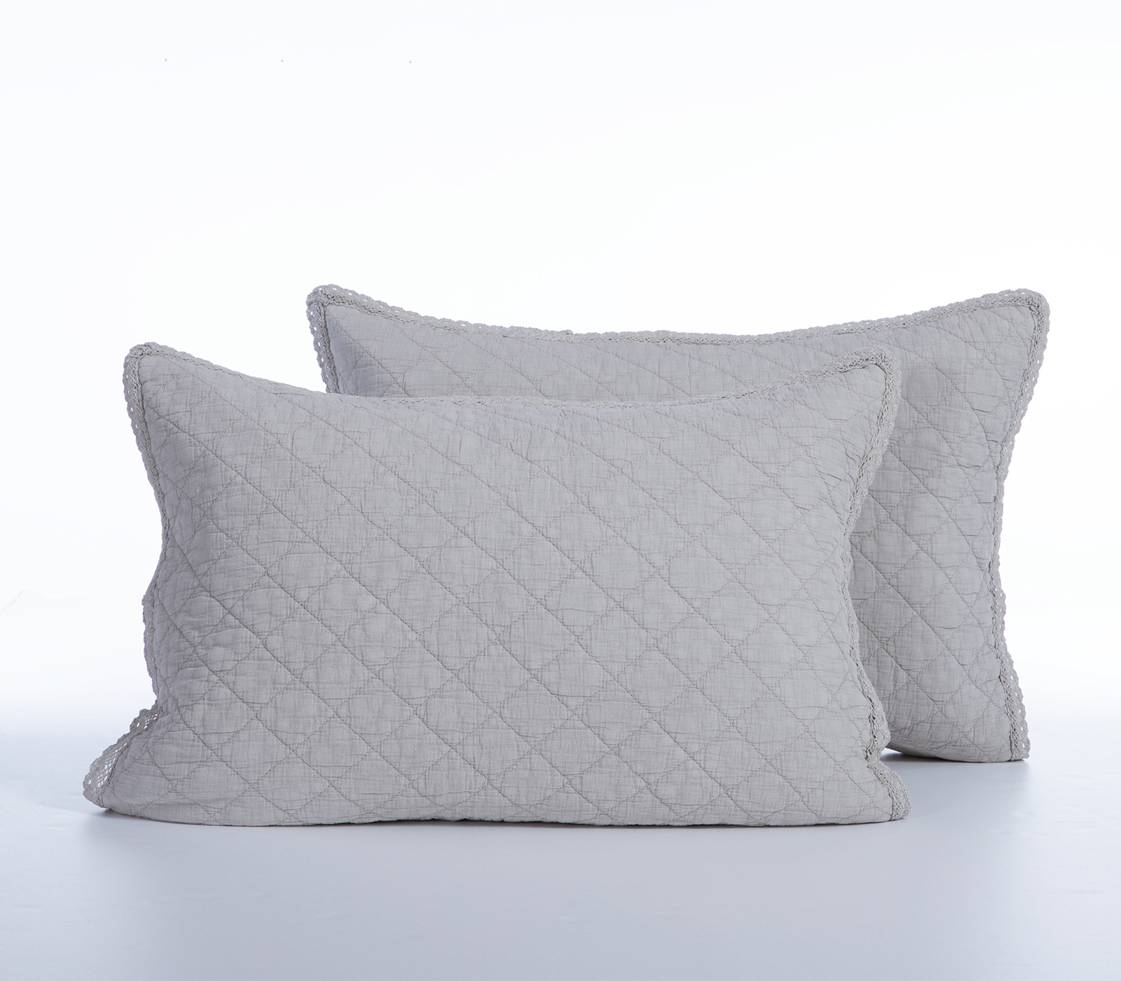 Ζεύγος Μαξιλαροθήκες Nef-Nef Homeware Brunno 52x72 Silver