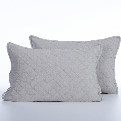 Ζεύγος Μαξιλαροθήκες Nef-Nef Homeware Brunno 52x72 Silver