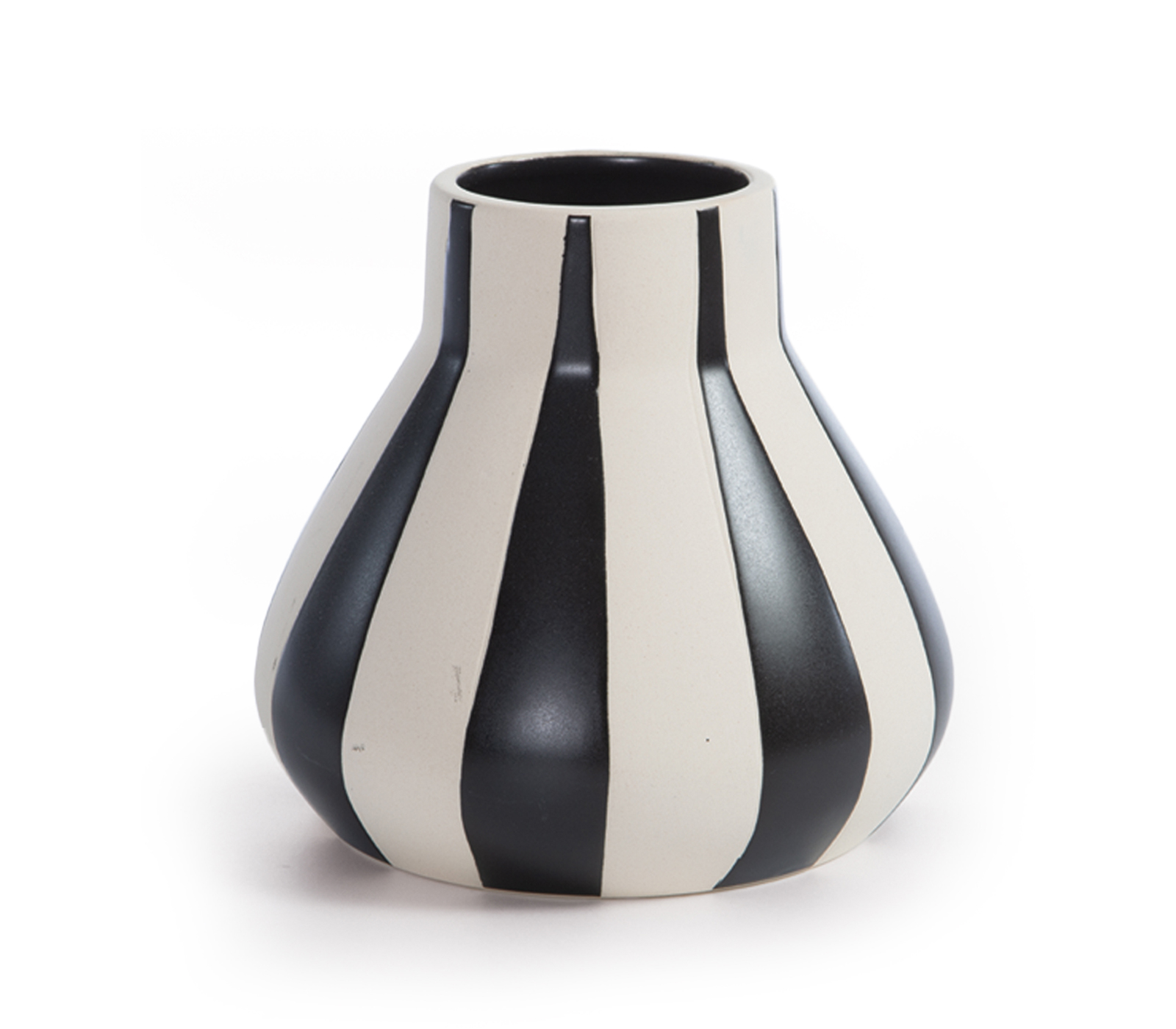 Διακοσμητικό Κεραμικό Βαζάκι Nef-Nef Homeware Platense Black