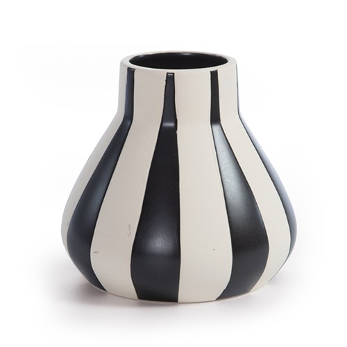 Διακοσμητικό Κεραμικό Βαζάκι Nef-Nef Homeware Platense Black