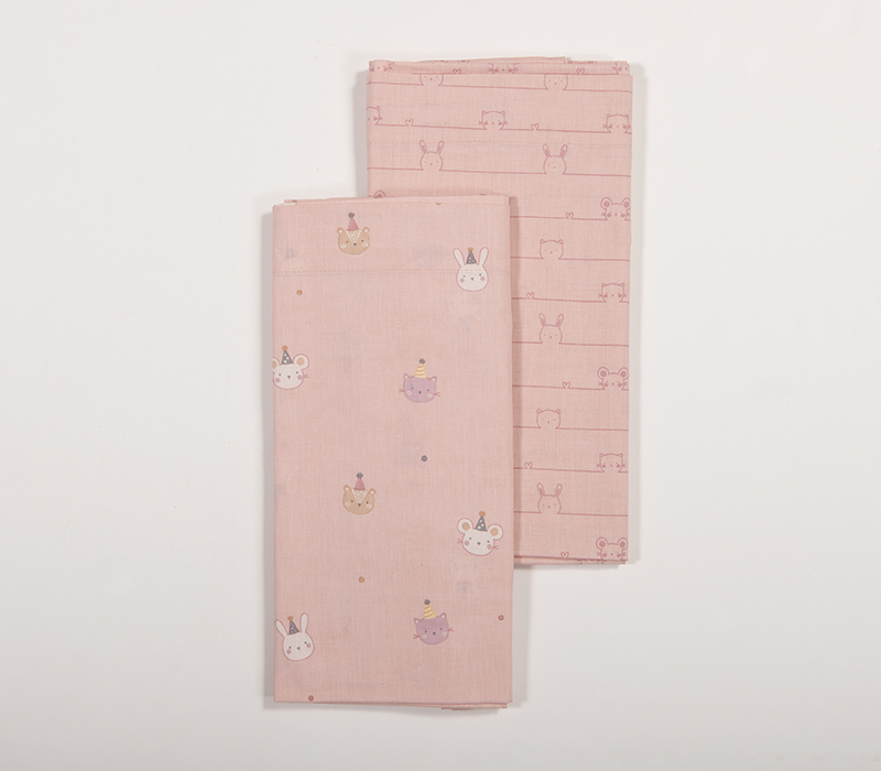 Βρεφικά Σεντόνια Λίκνου Nef-Nef Homeware Special Party Pink