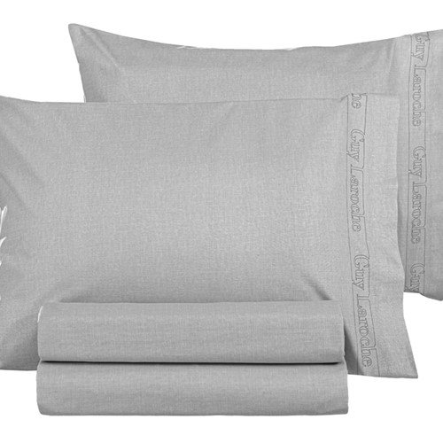 Σεντόνι Διπλό Guy Laroche Color Plus Smoke 140X200+32 (με λάστιχο)