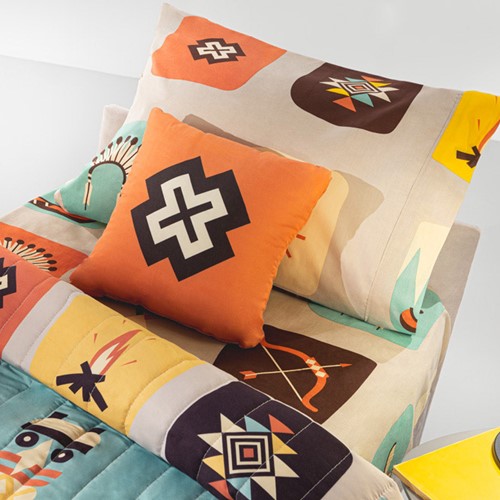 Παιδικά Σεντόνια Μονά Saint Clair (Σετ) 160X250 Indian Multi