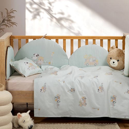 Βρεφικά Σεντόνια Nef-Nef Homeware (Σετ) Life In The City Aqua