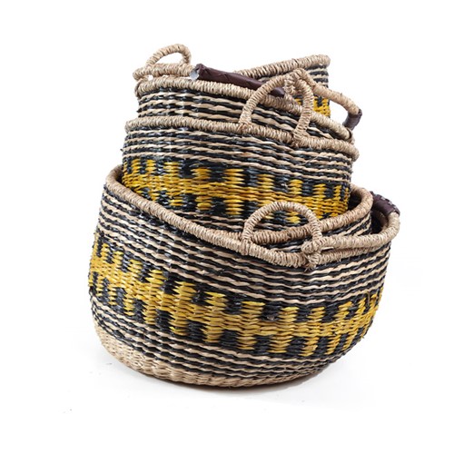 Σετ 5 Καλάθια Cocktail (40x40x22)+(35x35x20)+(30x30x18)+(25x25x16)+(20x20x14) Soulworks