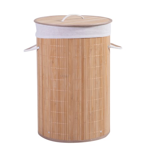 Καλάθι Απλύτων Nef-Nef Homeware Bamboo Drop 34X57 Natural