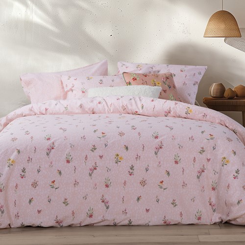 Σεντόνια Μονά Nef-Nef Homeware (Σετ) 170Χ270 Plant Pink