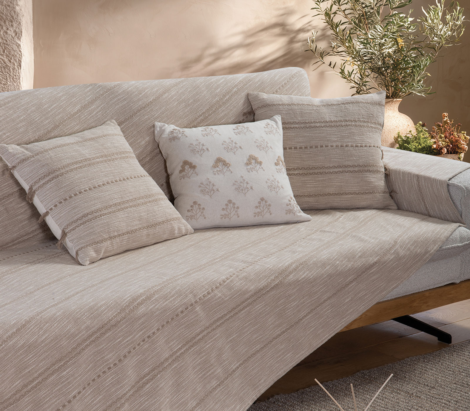 Ριχτάρι Διθεσίου Nef-Nef Homeware Bleeze 180Χ250 Beige