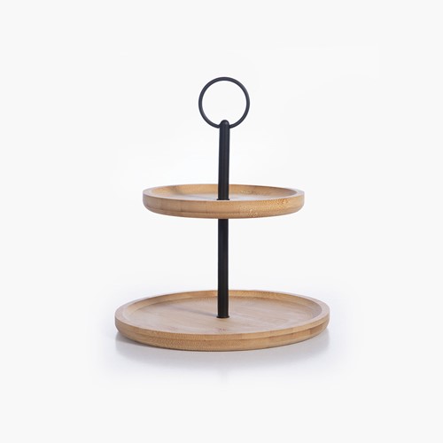 Διπλή Βάση Σερβιρίσματος Nef-Nef Homeware Lendar Beige