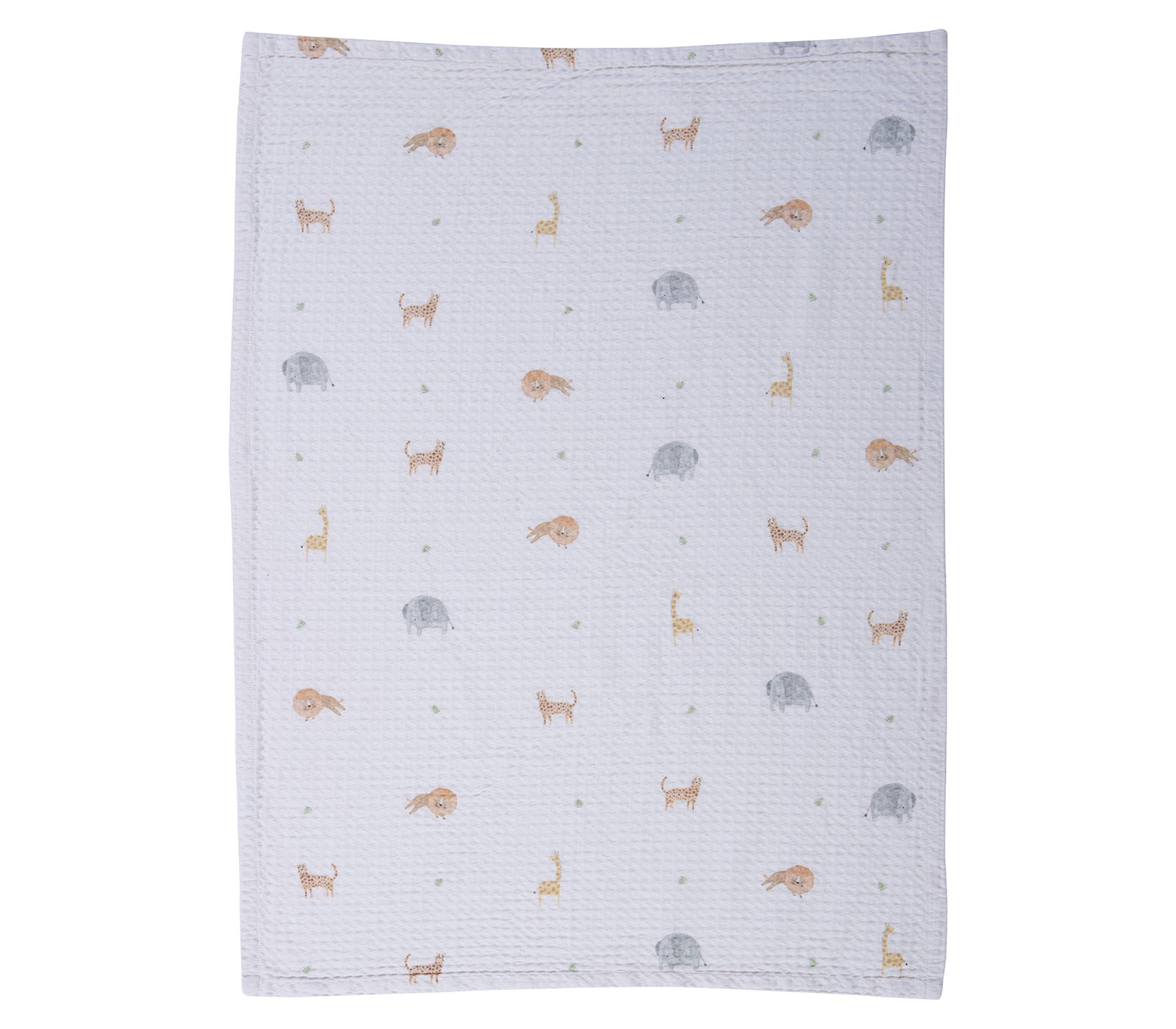 Βρεφική Κουβέρτα Πικε Nef-Nef Homeware Jungle In Motion 110X150 Ecru