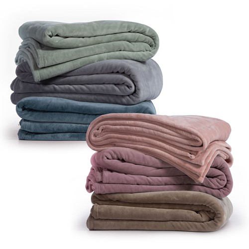 Κουβέρτα Fleece Nef-Nef Υπέρδιπλη Cosy 220X240 Sea Green