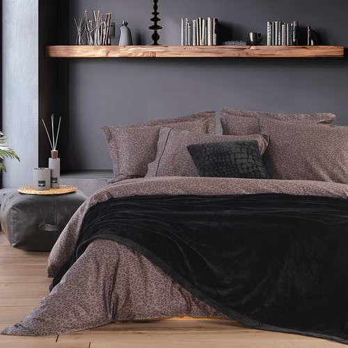 Κουβέρτα Υπέρδιπλη Nef-Nef Homeware Velosso 24 230x240 Black