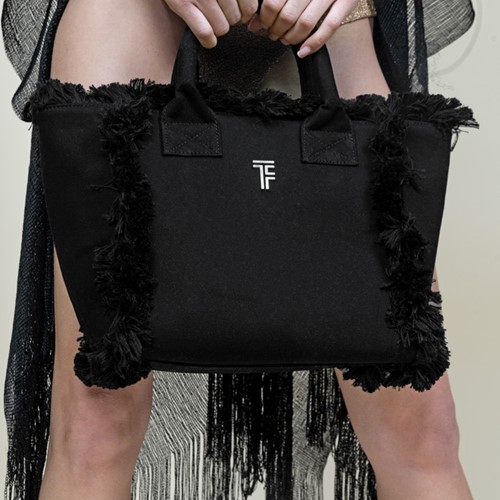 Tσάντα Xειρός Feel and Touch Caribbean Black