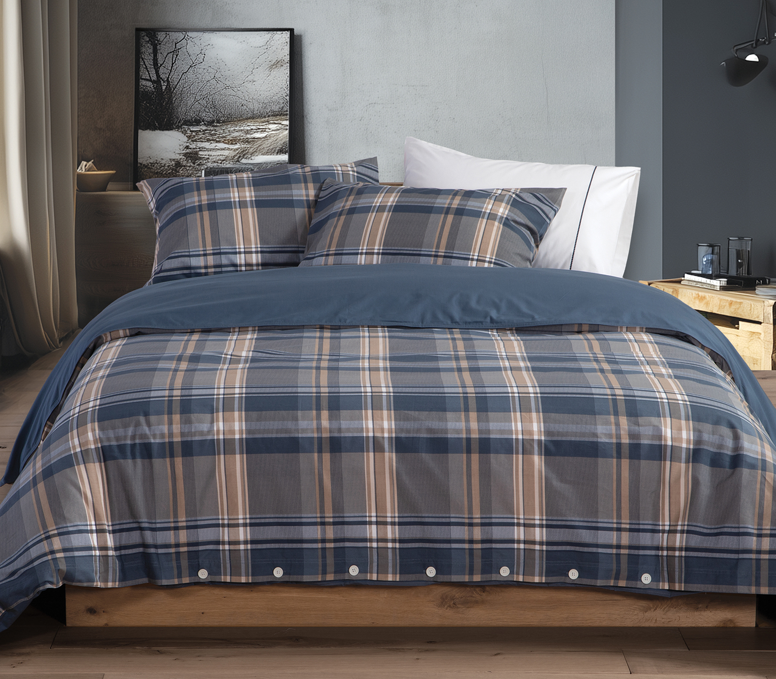 Σεντόνια King Size Nef-Nef (Σετ) Homeware Nautica Nau Surface 280Χ270 Denim