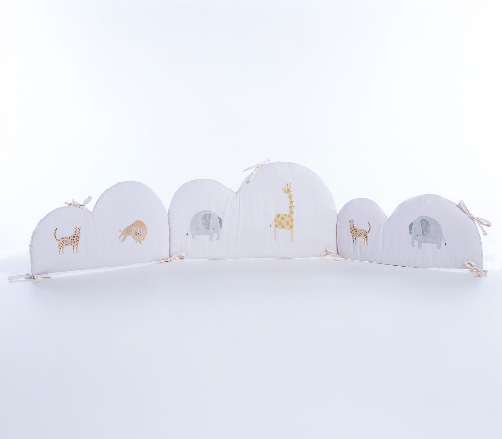 Βρεφική Πάντα Nef-Nef Homeware Jungle In Motion Ecru  (60+67+60x40)