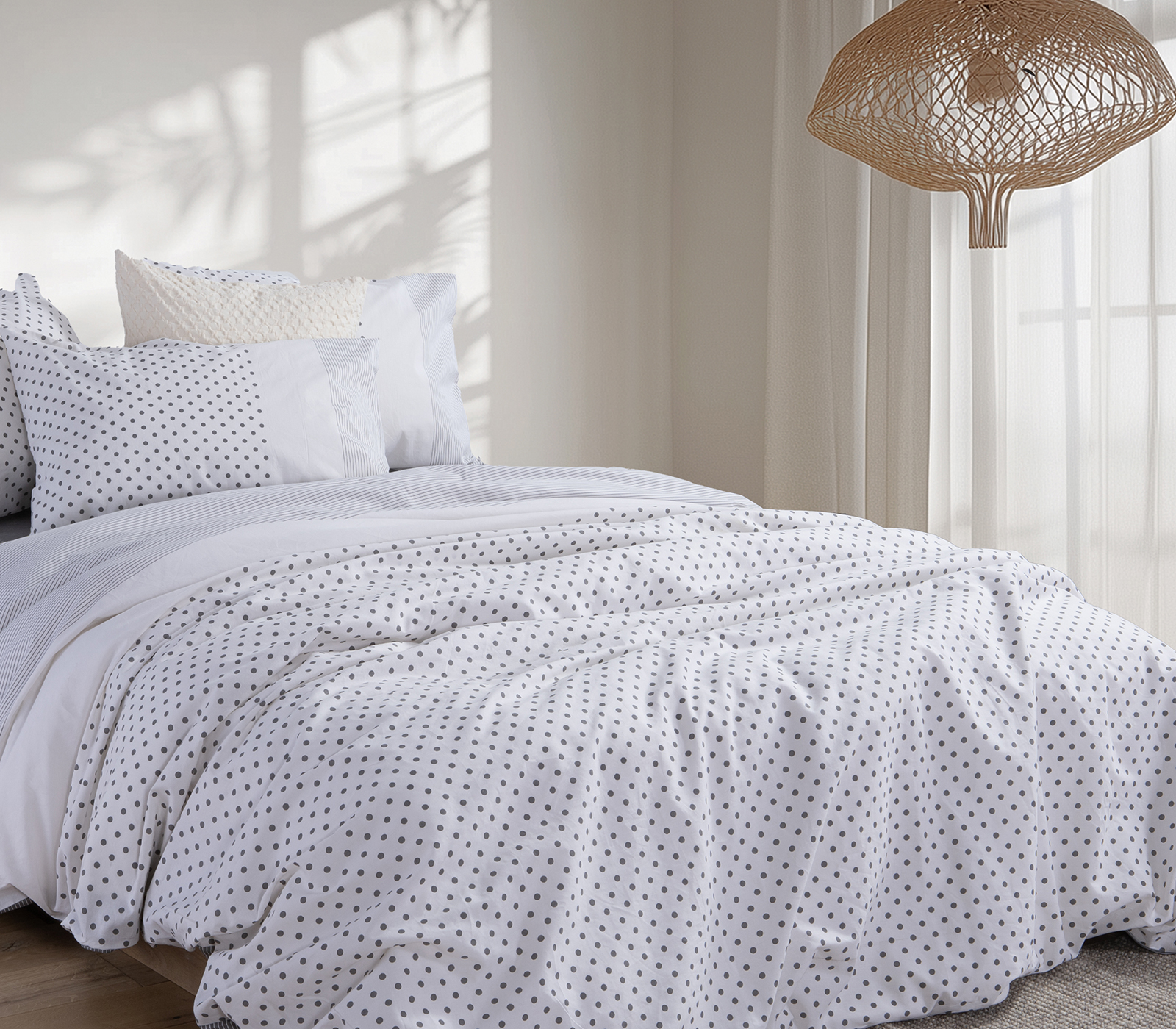 Σεντόνια Υπερδιπλα Nef-Nef Homeware (Σετ) Donter 240Χ270 Grey