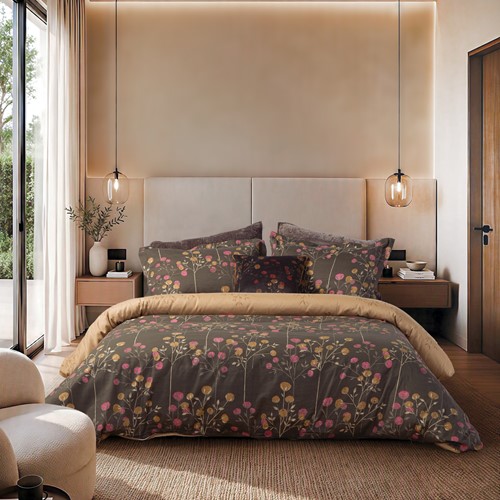 Υπέρδιπλα Σεντόνια Nef-Nef Homeware (Σετ) Βαμβακοσατέν με Λάστιχο Audrey 240Χ270 Βrown