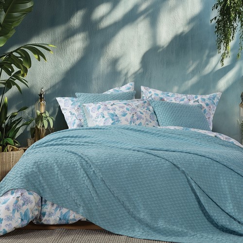 Πικέ Κουβέρτα Υπέρδιπλη Nef-Nef Homeware Elmer 230x240 Blue