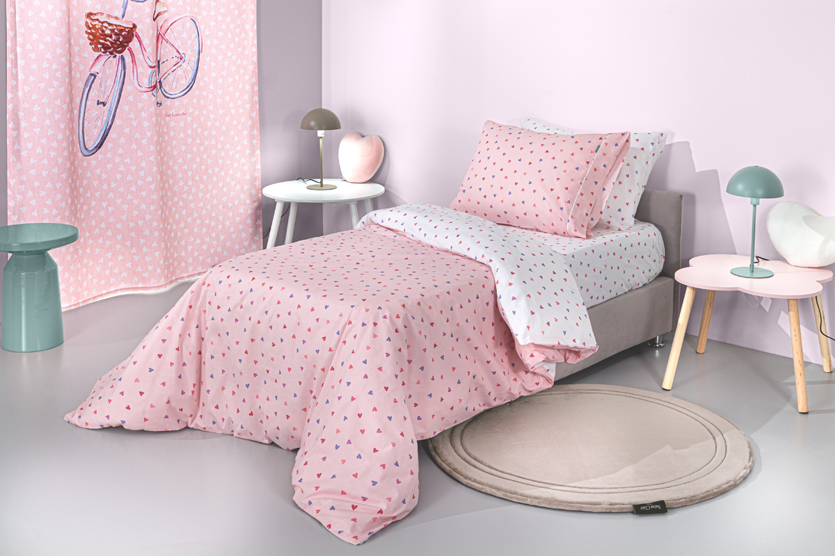 Παιδικά Σεντόνια Guy Laroche (Σετ) Amore Pink 165x250