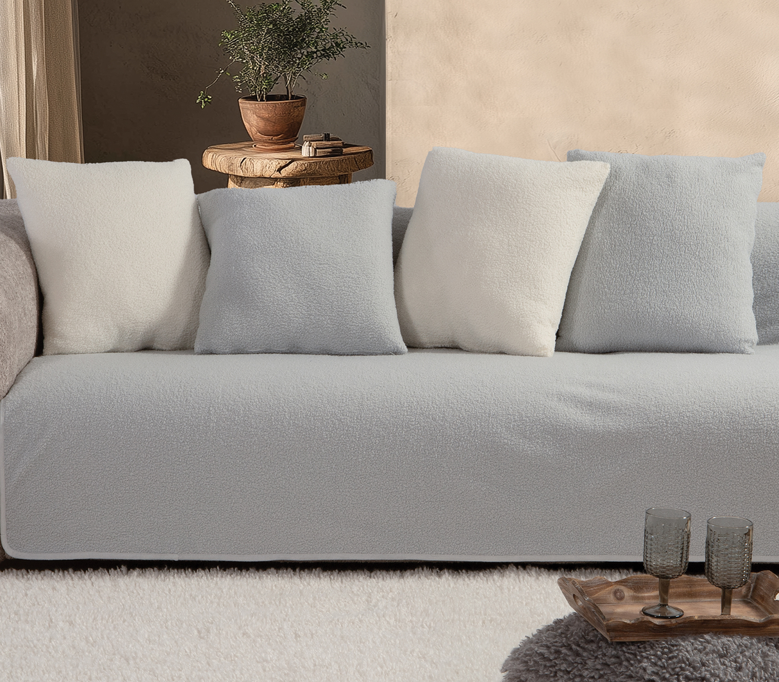 Ριχτάρι Τριθεσίου Nef-Nef Homeware Breda 180x300 Silver