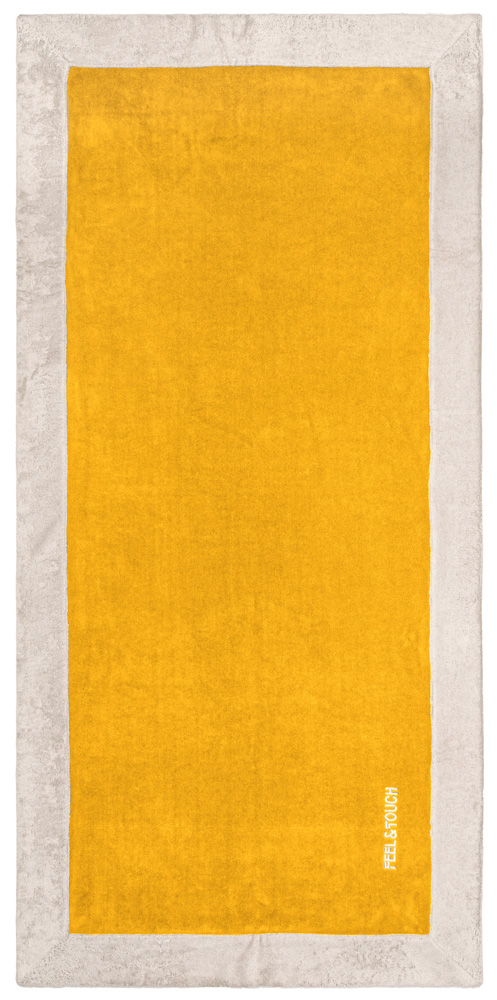  Πετσέτα Θαλάσσης Feel and Touch Caribbean Mustard 80X170