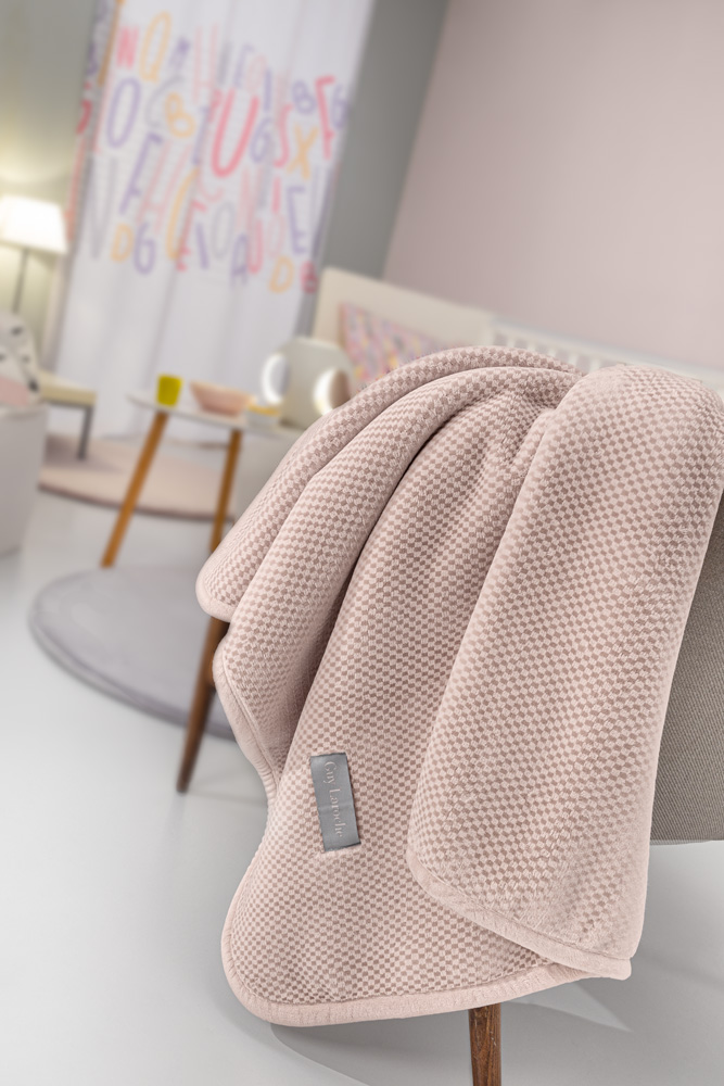 Κουβέρτα Κούνιας Guy Laroche Cheval 110X140 Pudra