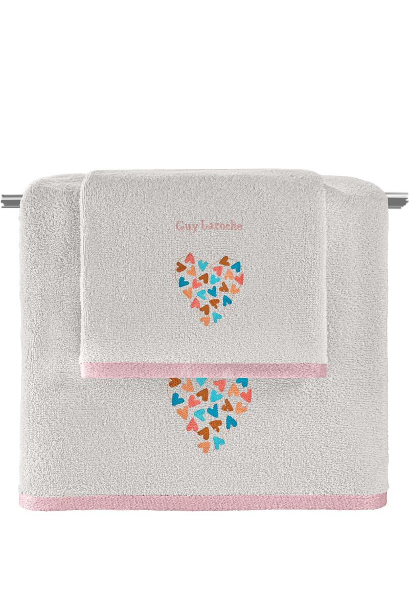 Σετ Πετσέτες Guy Laroche (Σετ) Amore Salmon- Silver 