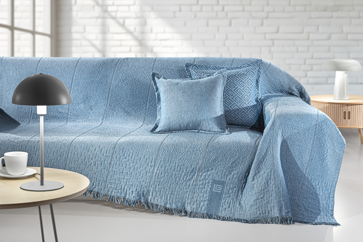 Ριχτάρι Πολυθρόνας Guy Laroche Soho Denim 180X150