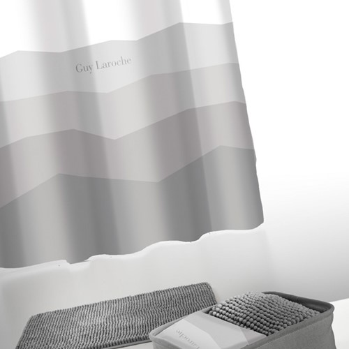 Κουρτίνα Μπάνιου + Πατάκι Guy Laroche (Σετ) Blum Anthracite 4τμχ