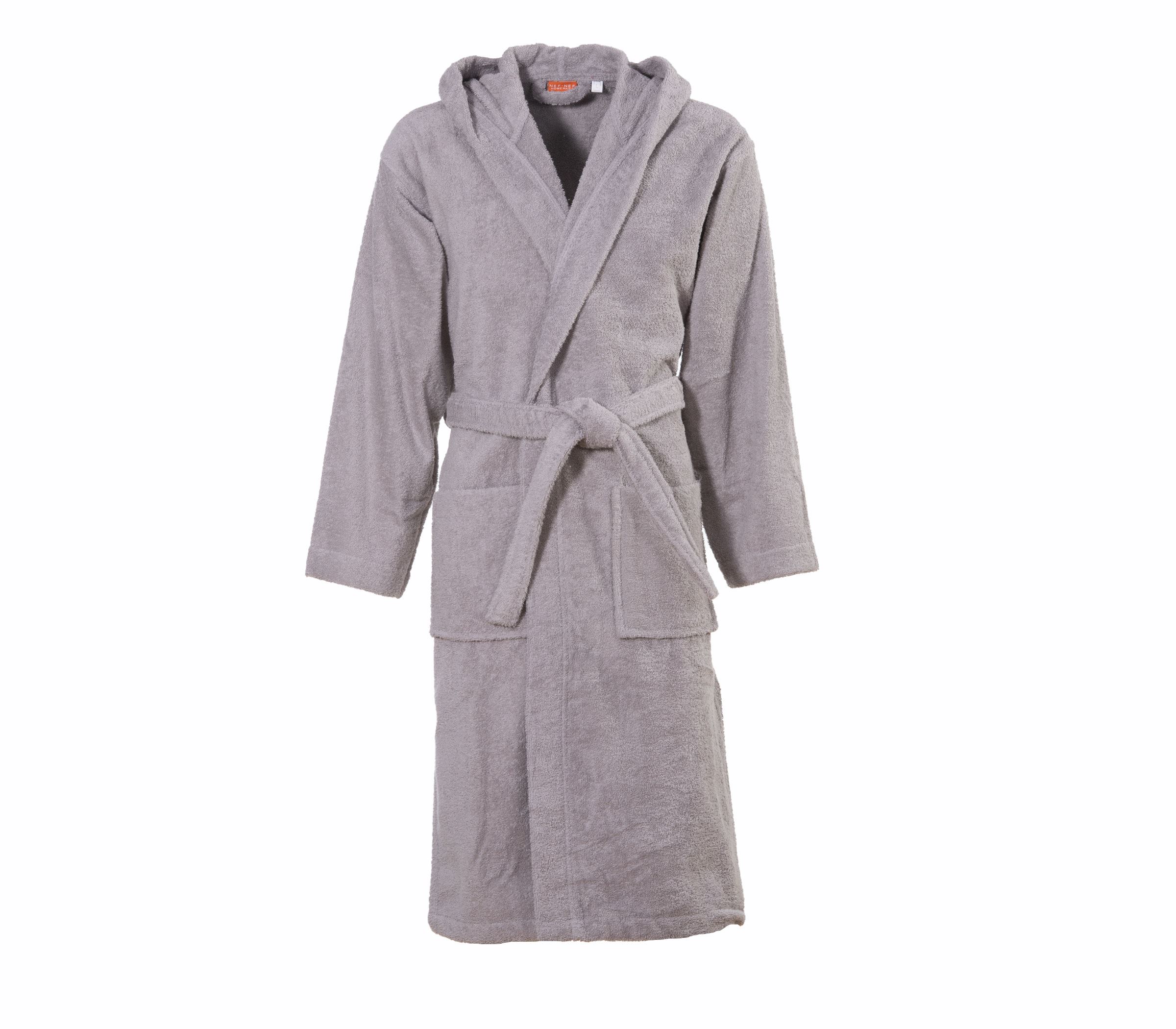 Μπουρνούζι με Κουκούλα Nef-Nef Comfort Small Grey