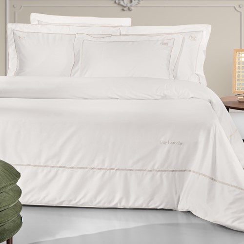 Σεντόνια King Size Guy Laroche (Σετ) Elite Ivory/Beige 270X280