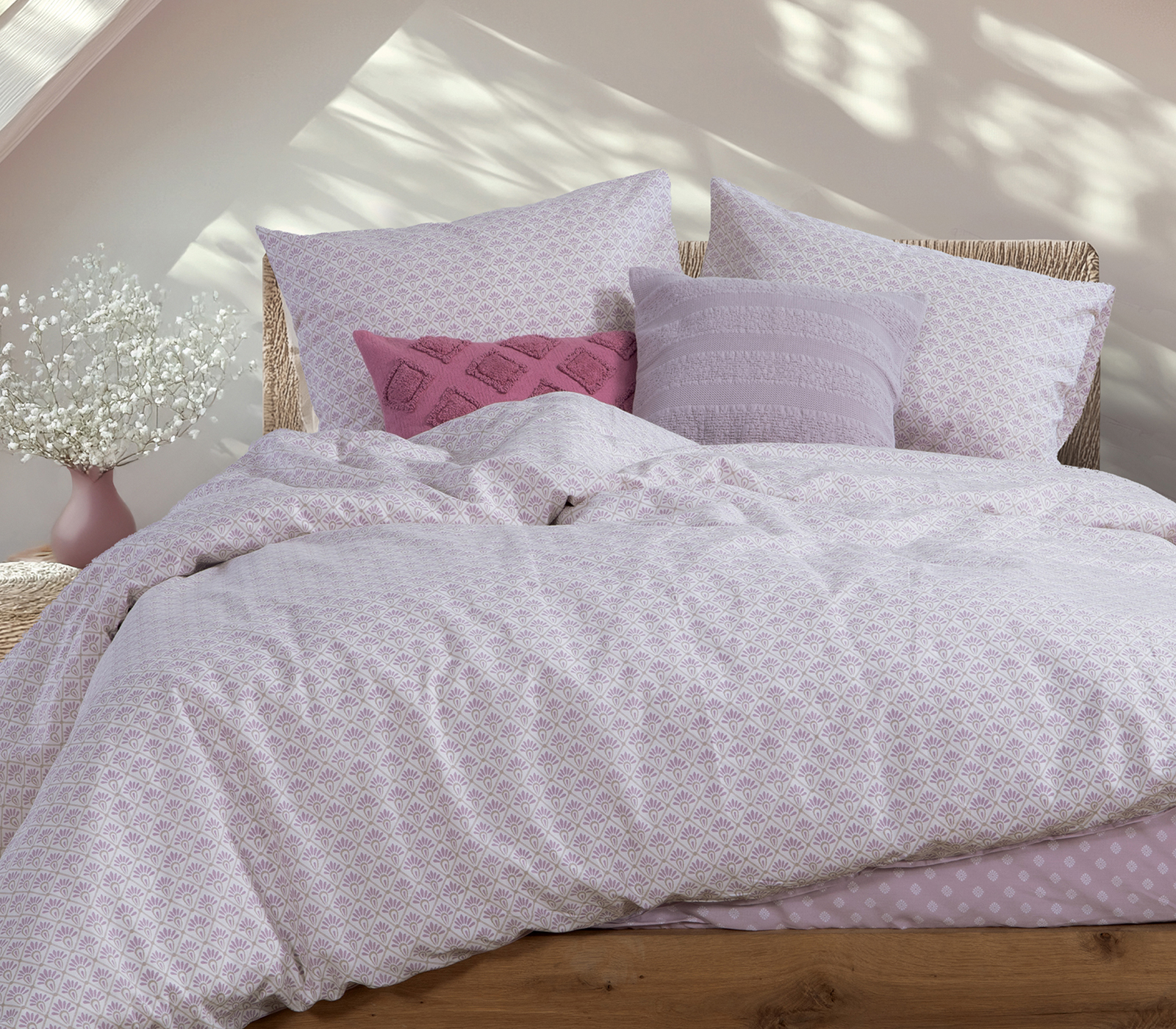 Σεντόνια Υπερδιπλα Nef-Nef Homeware (Σετ) Keylan 240Χ270 Mauve