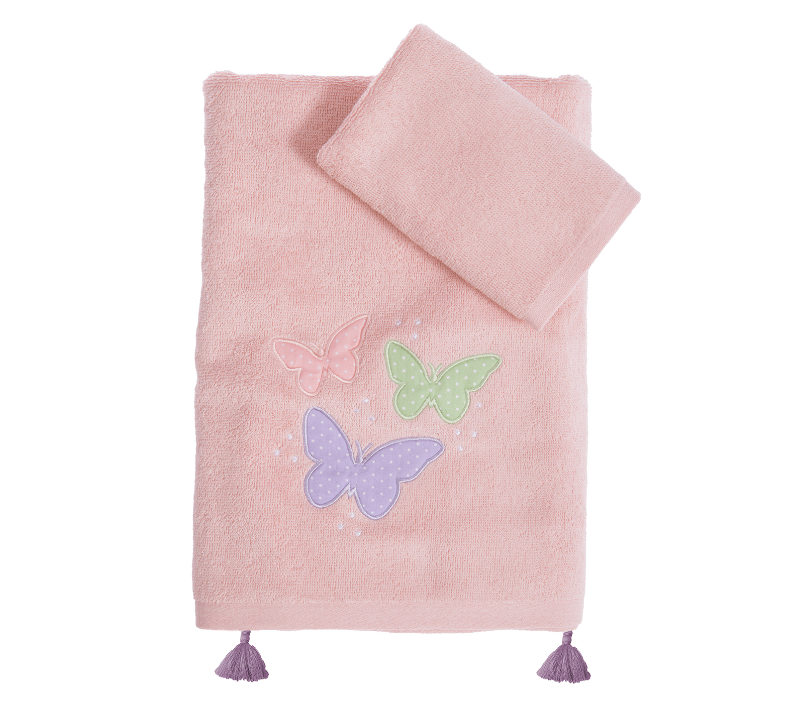 Βρεφικές Πετσέτες Nef-Nef Homeware (2ΤΜΧ) Wings Of Joy Pink