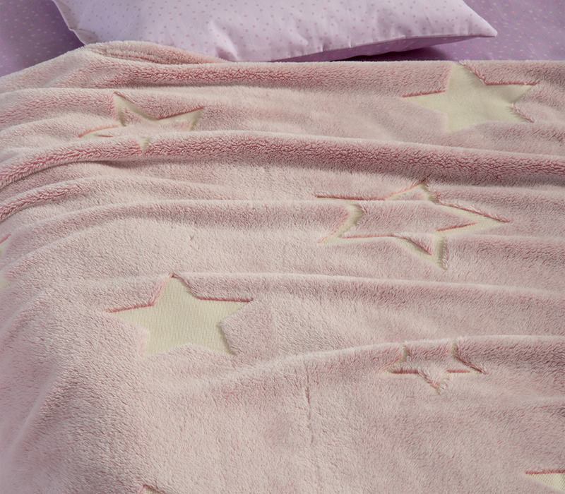 Βρεφική Κουβέρτα Κούνιας Nef-Nef Homeware Stralight 110x150 Pink