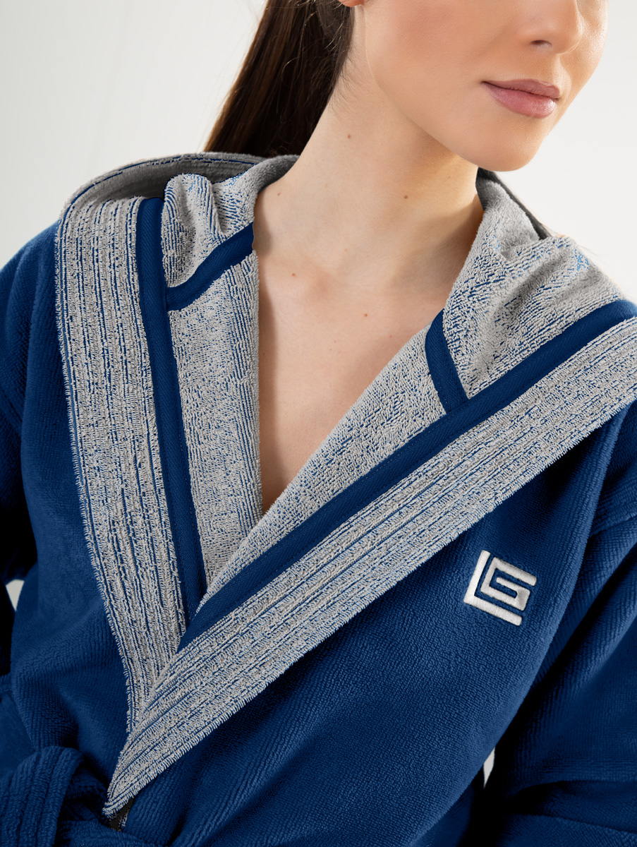 Μπουρνούζι Guy Laroche Monogram Marine Medium 