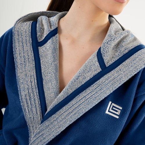 Μπουρνούζι Guy Laroche Monogram Marine Medium