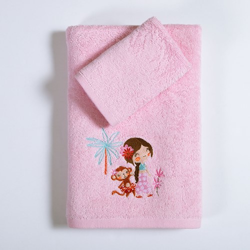 Παιδικές Πετσέτες Nef-Nef Homeware (2ΤΜΧ) Welcome To India Pink