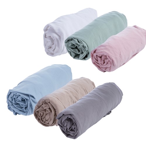 Σεντόνι Κούνιας Nef-Nef Homeware Mε λάστιχο Jersey 70X140+20 Light Grey