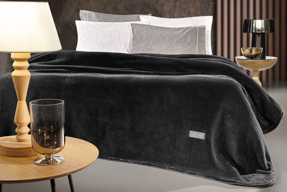 Κουβέρτα Υπέρδιπλη  Guy Laroche Cheval 220x240 Anthracite