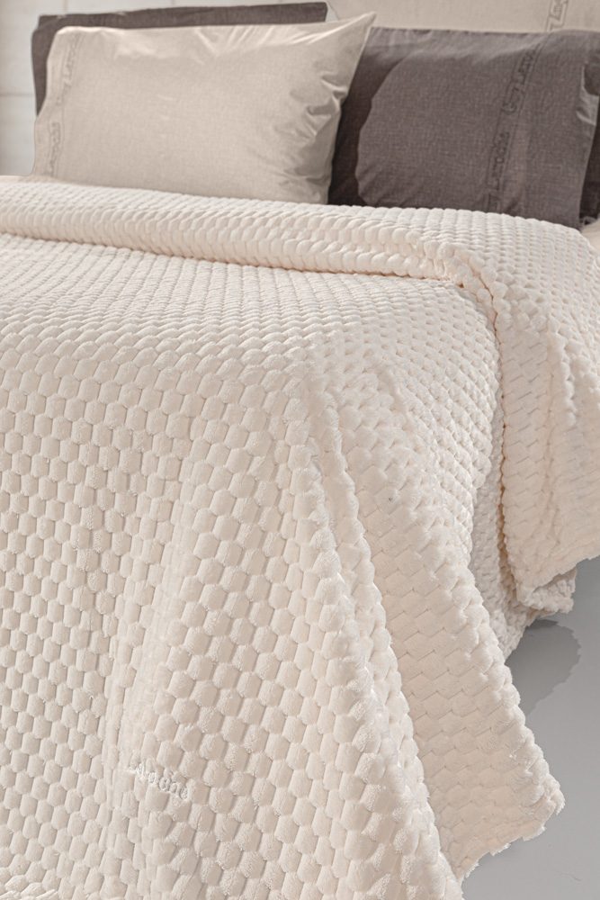 Κουβέρτα Μονή Guy Laroche Smoothie 160x220 Ivory