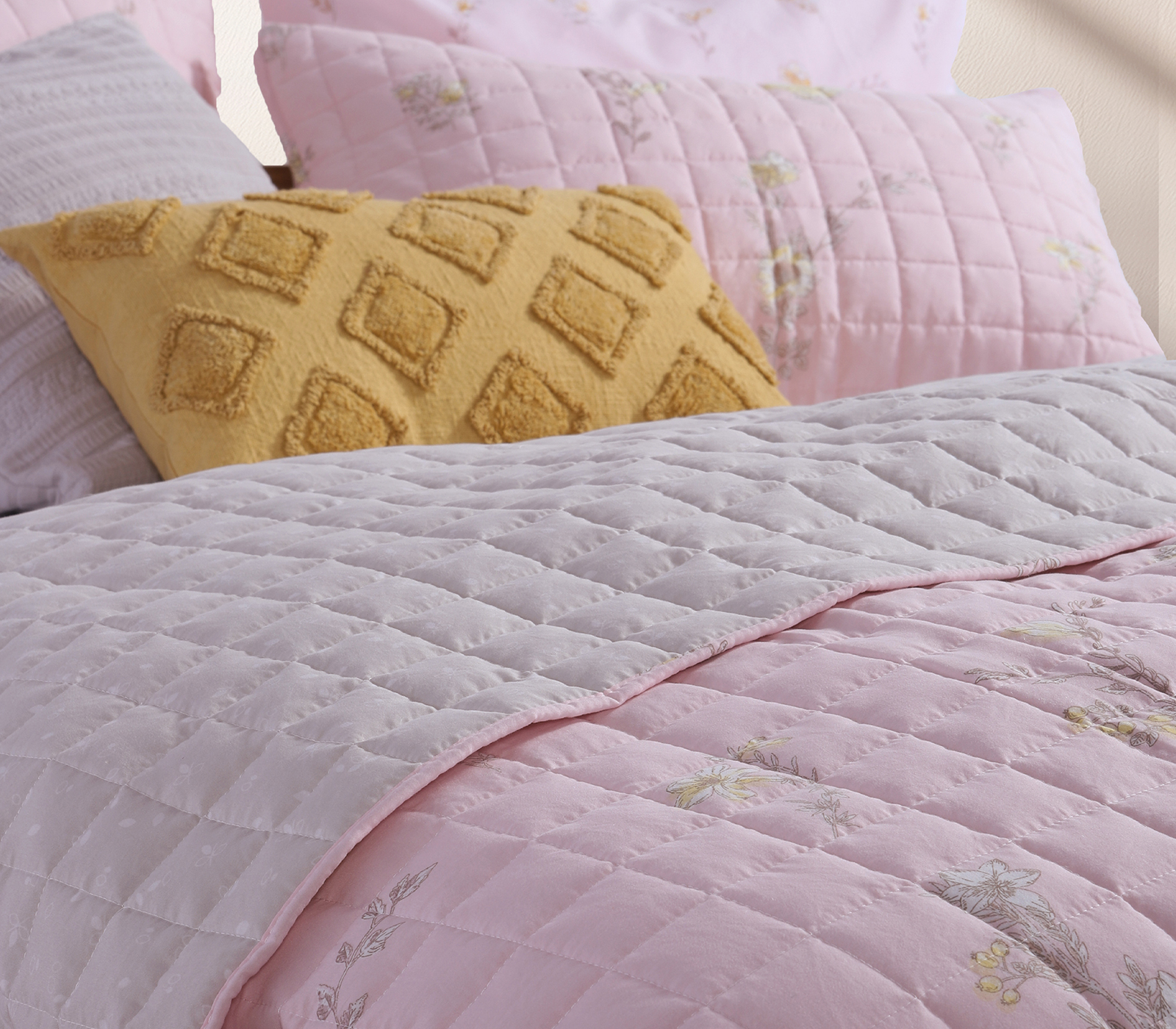 Κουβερλί Υπέρδιπλο Nef-Nef Homeware Irida 230x240 Pink